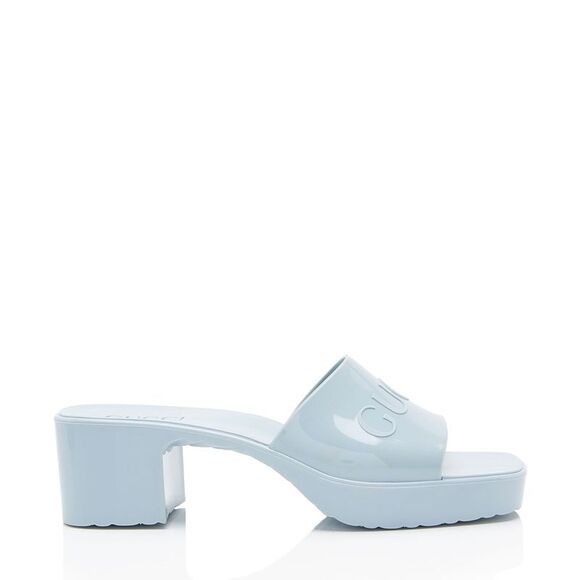 Gucci Rubber Slide Sandals - Size 9 / 39 - Picture 1 of 8